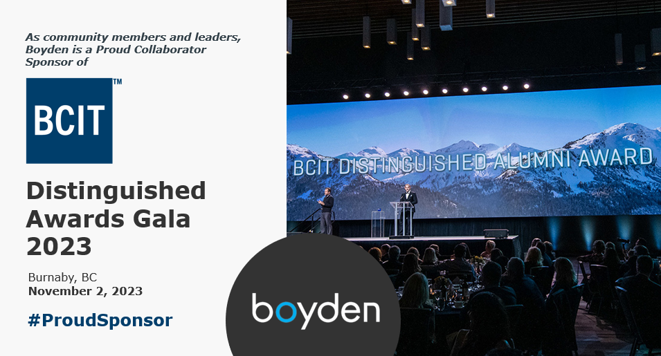 Boyden Joins As Collaborator Sponsor Of BCIT Distinguished Awards 2023 ...